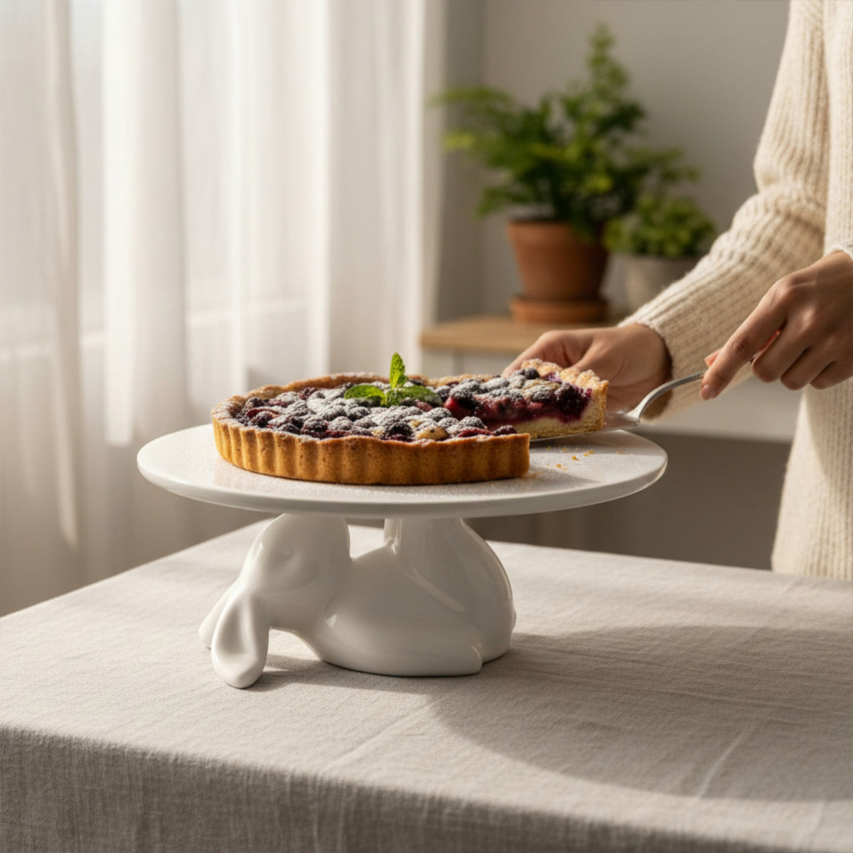 Lazing Bunny Cake Stand