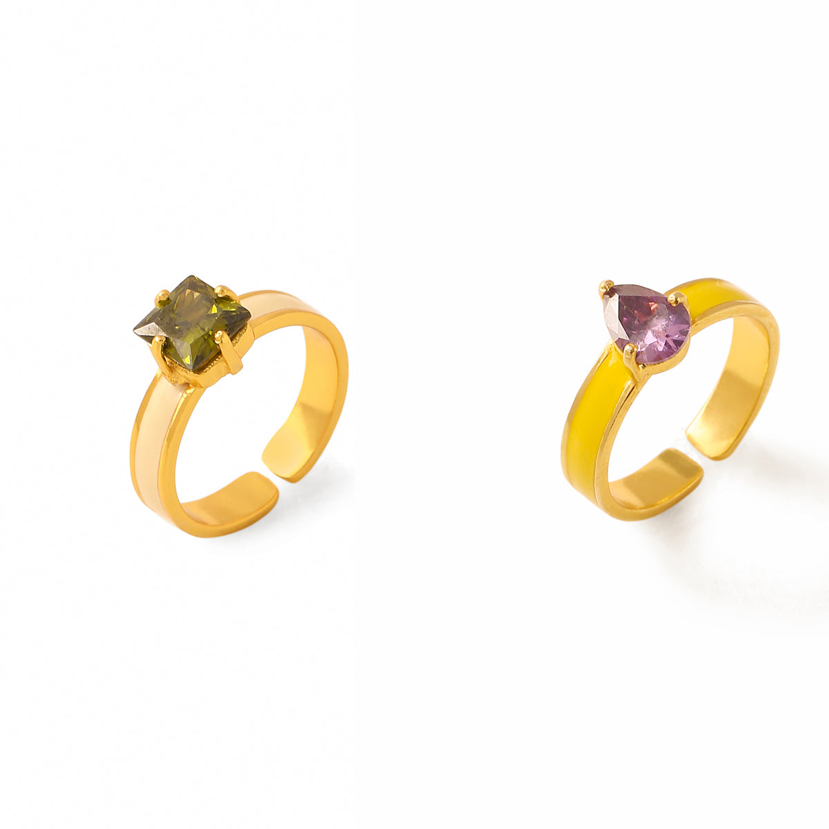 Classic Enamel Stack Ring