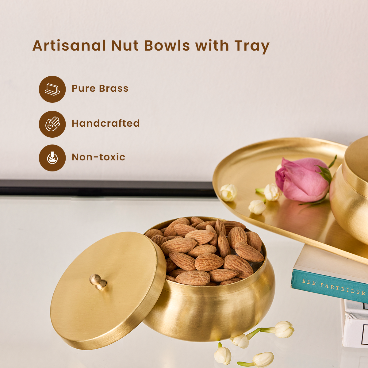 Nut Bowl with Tray