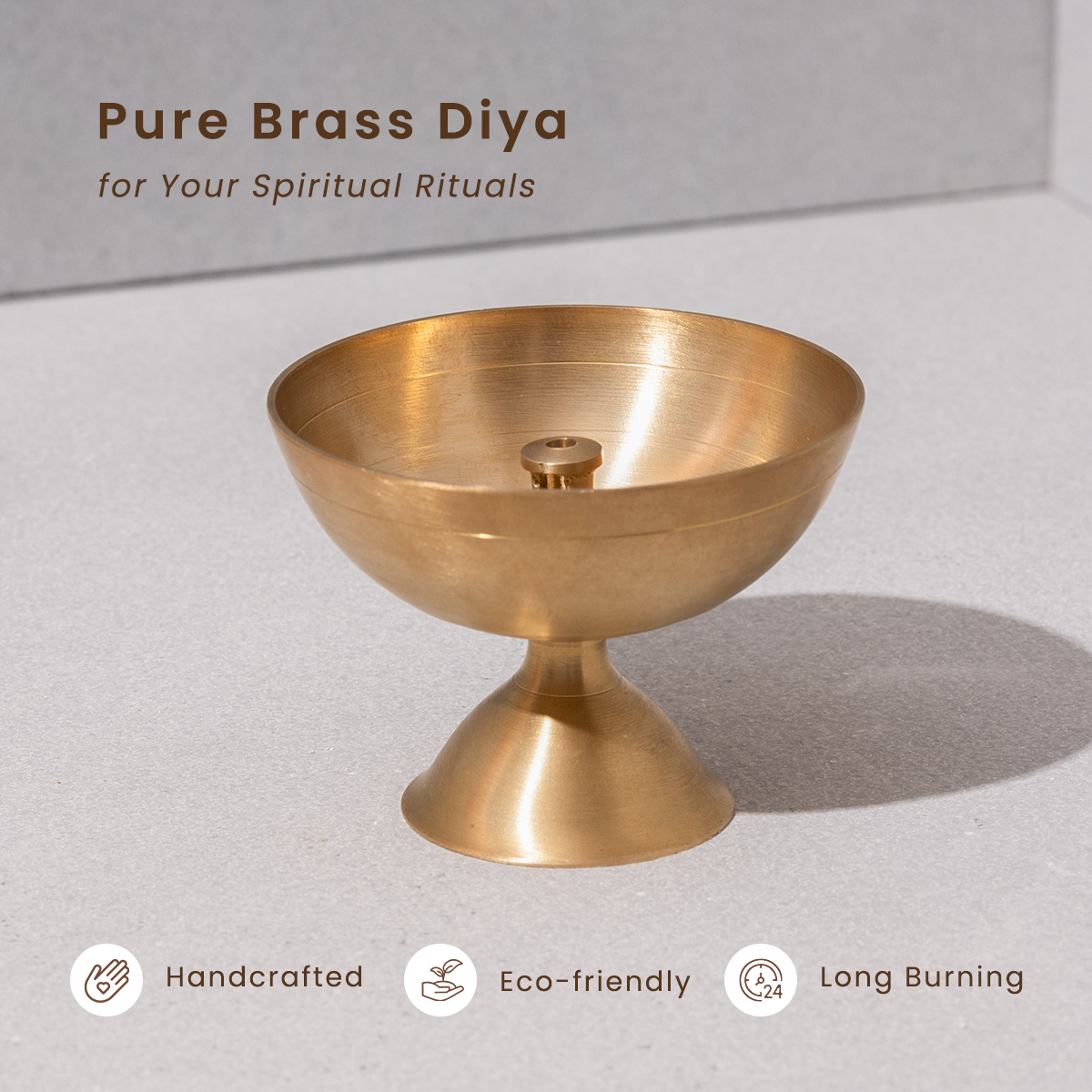 Handcrafted Brass Diya | Akhand Diya | Pooja Accessories