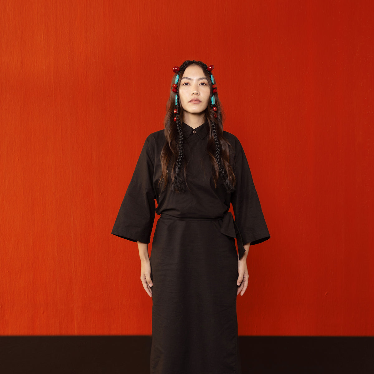 Black Kham Chuba Os Tie Dress