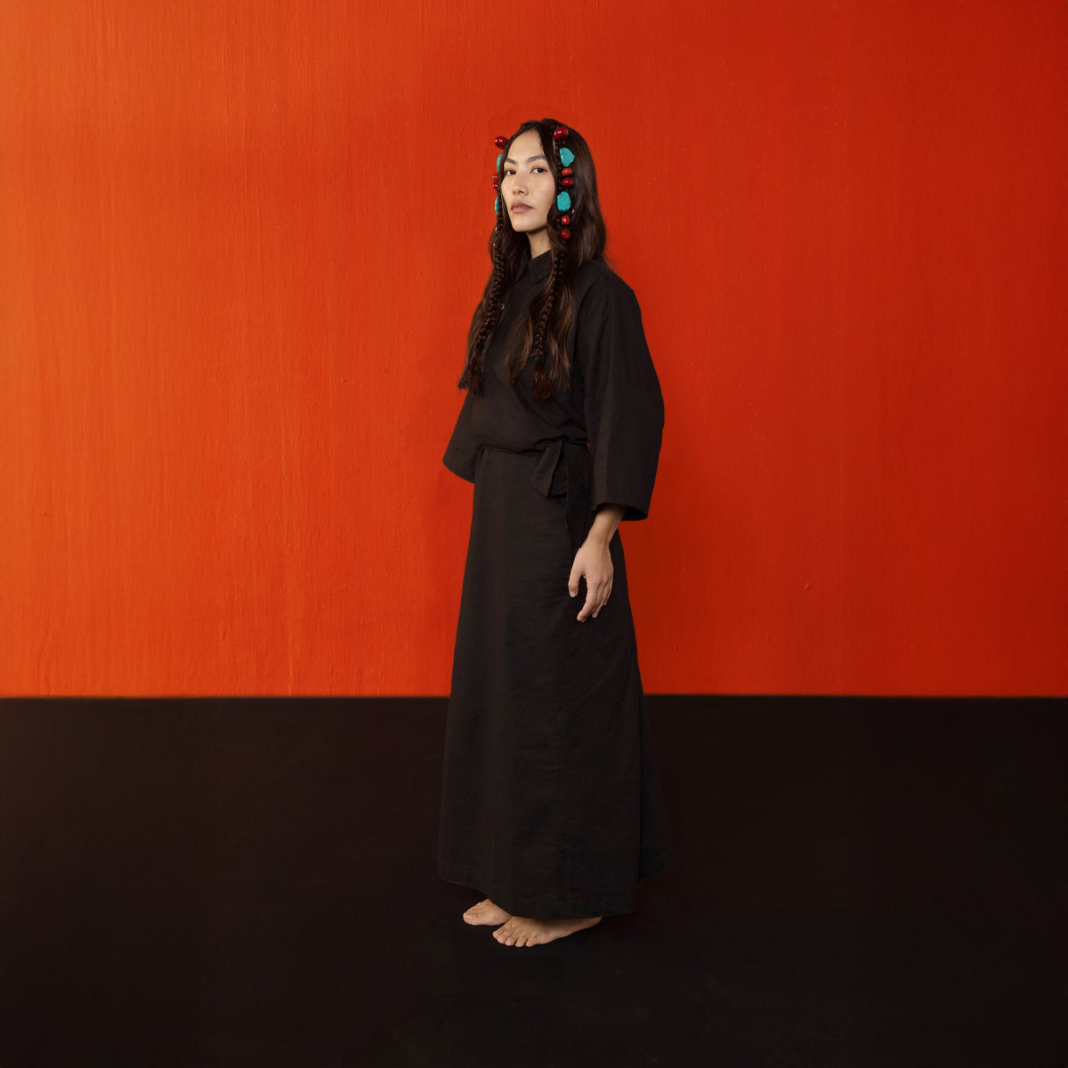 Black Kham Chuba Os Tie Dress