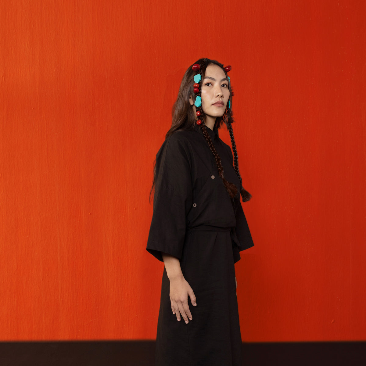 Black Kham Chuba Os Tie Dress
