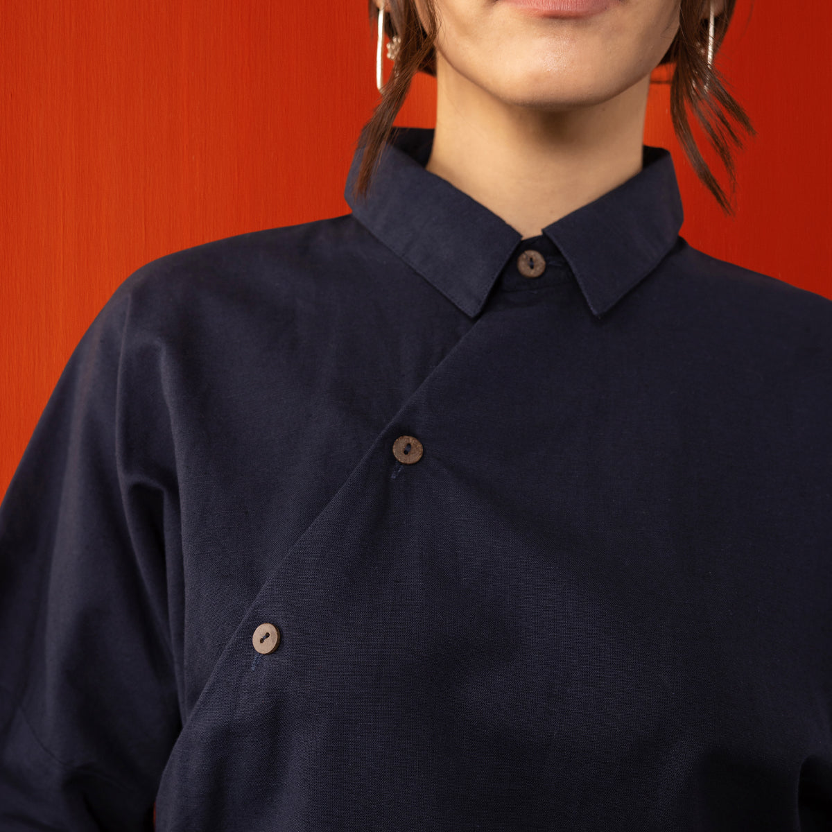 Midnight Blue Kham Chuba Os Tie Dress