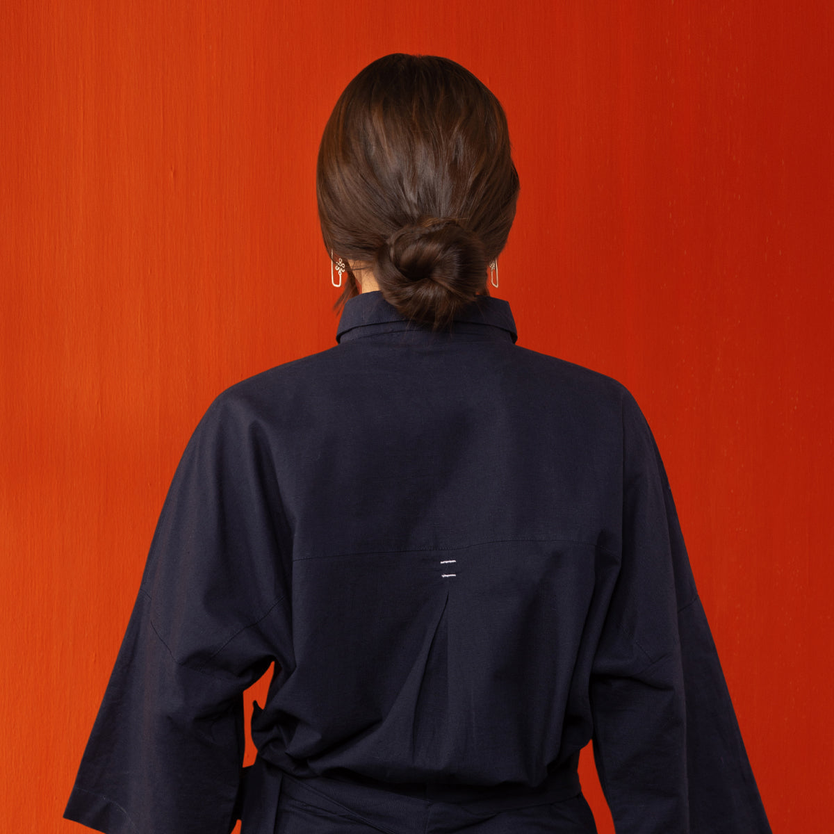 Midnight Blue Kham Chuba Os Tie Dress