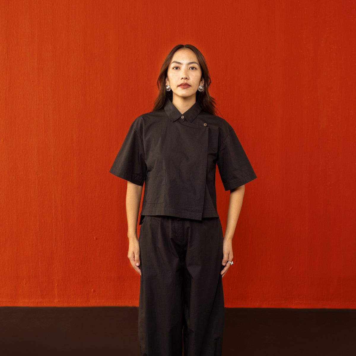 Black Vajra Boxy Shirt