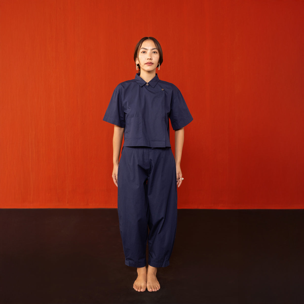 Midnight Blue Vajra Boxy Shirt