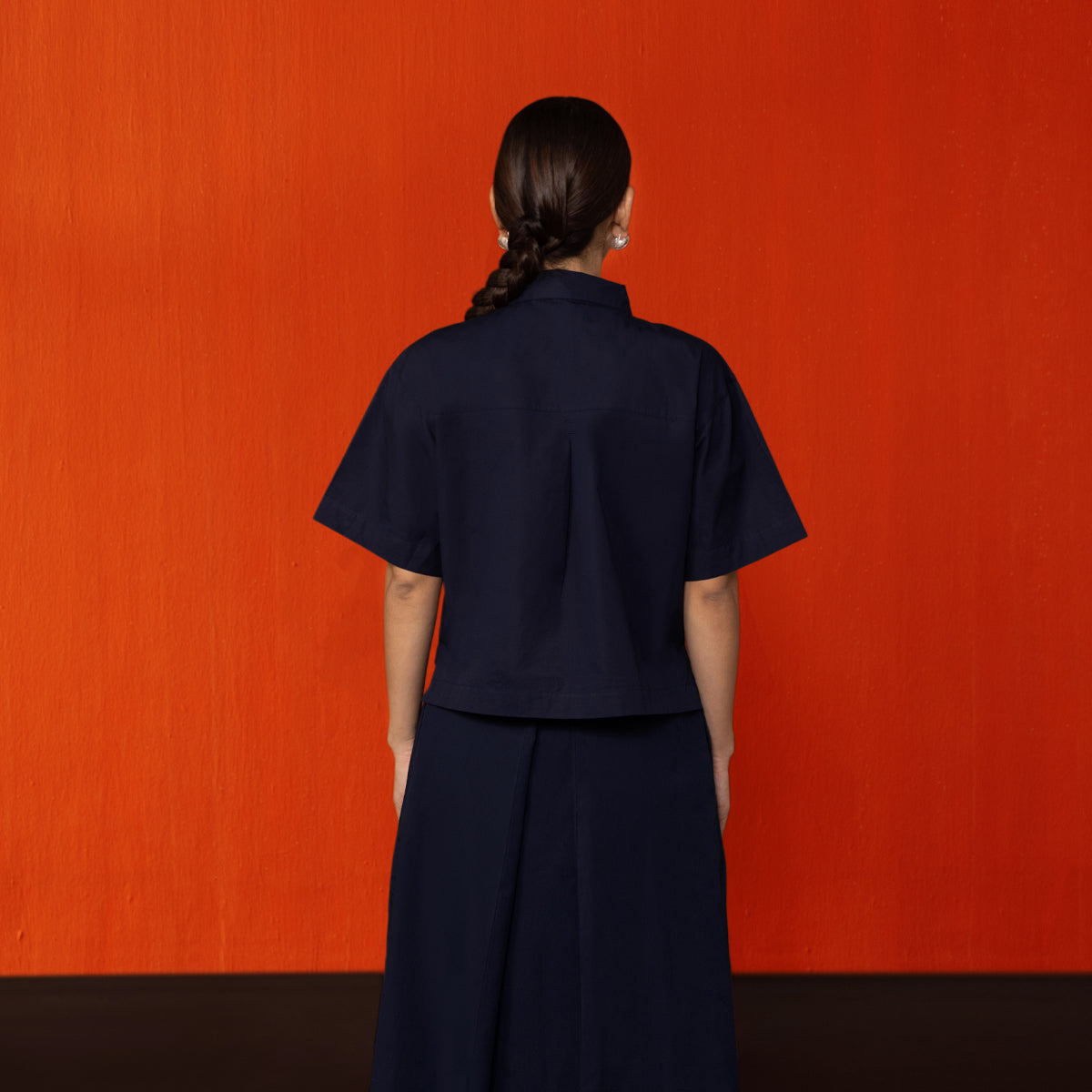 Midnight Blue Vajra Boxy Shirt
