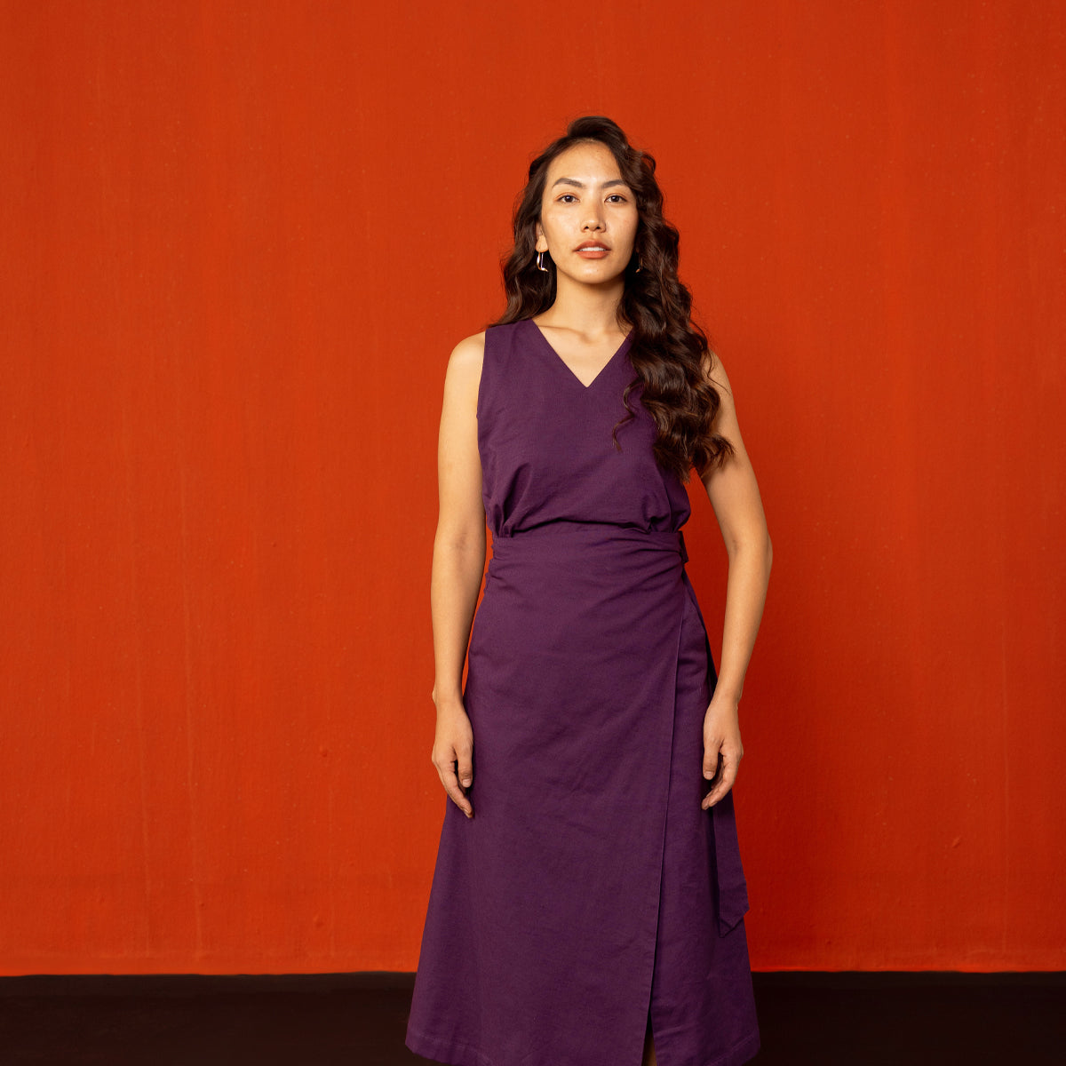 Aubergine Tara Wrap Dress