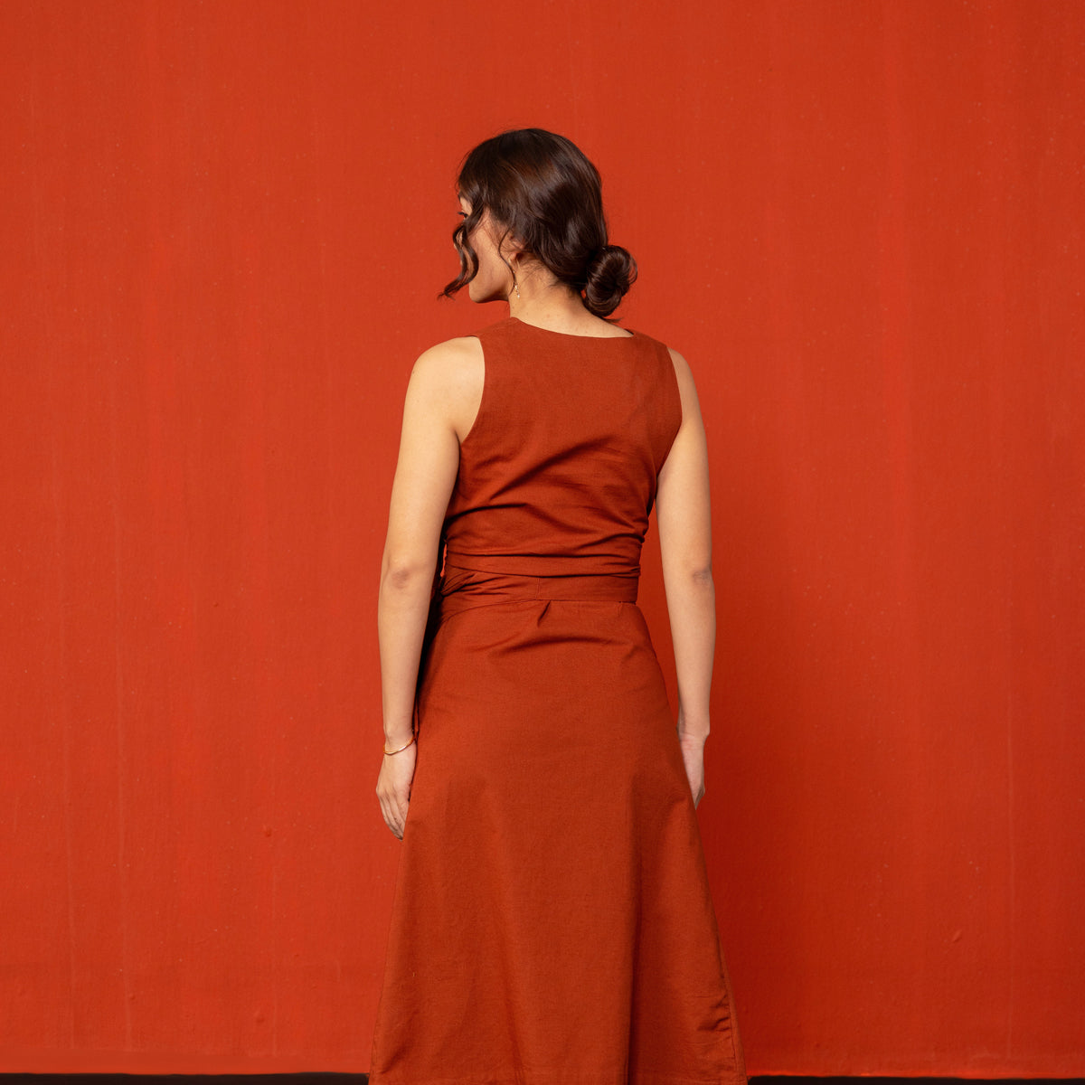 Brick Red Tara Wrap Dress