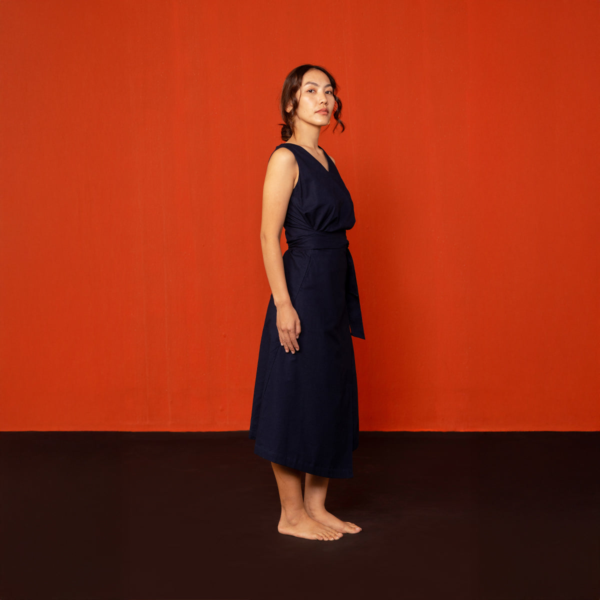 Midnight Blue Tara Wrap Dress