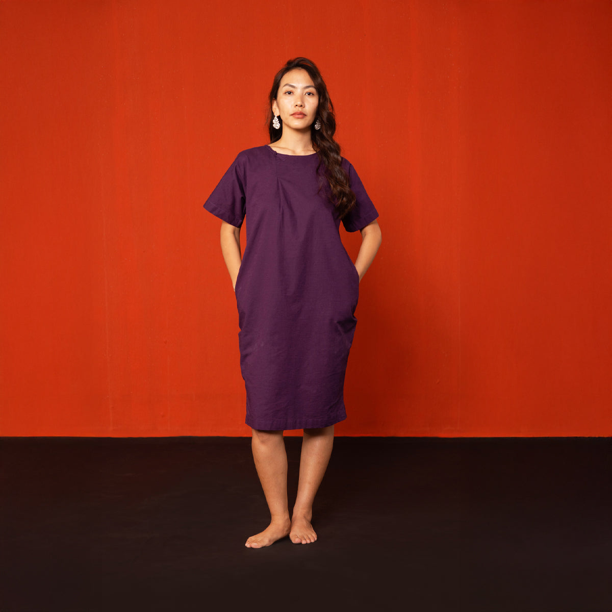 Aubergine Tso Cocoon Everyday Dress