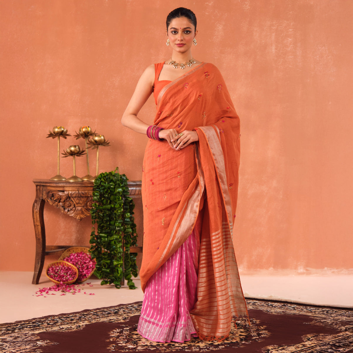 Ragini Linen Sari
