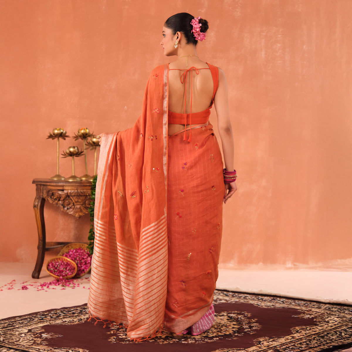 Ragini Linen Sari