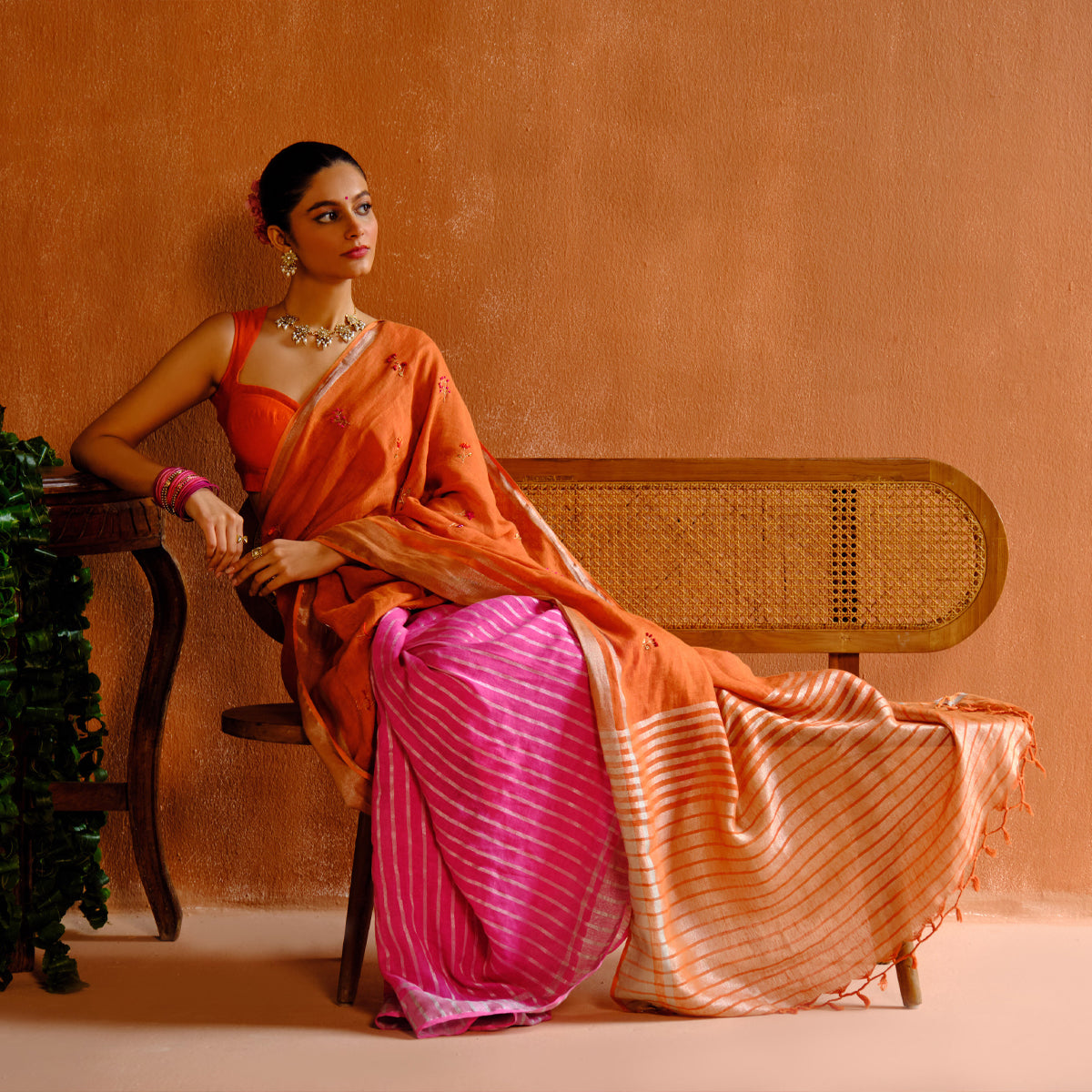 Ragini Linen Sari