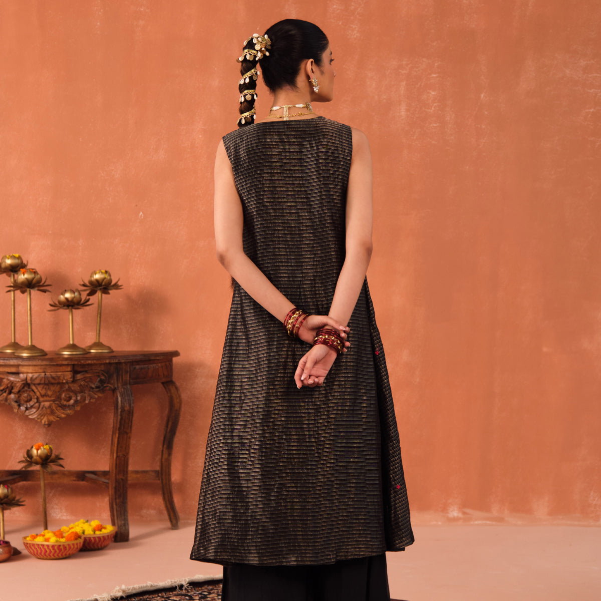 Pankhuri Chanderi Kurta Set