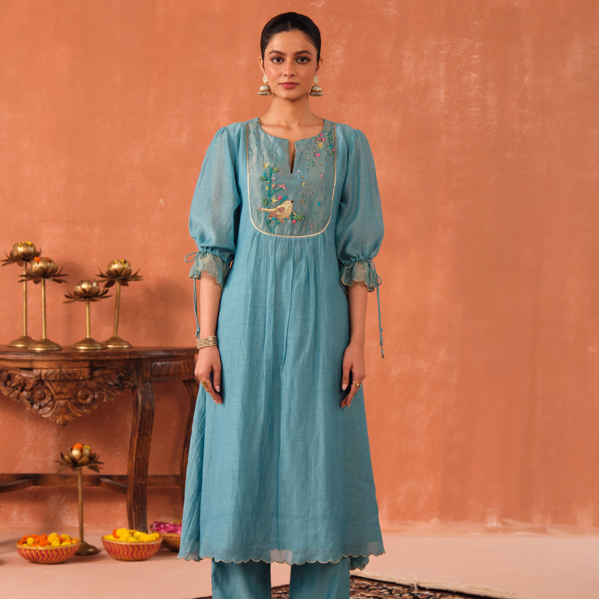 Varuna Chanderi Kurta Set