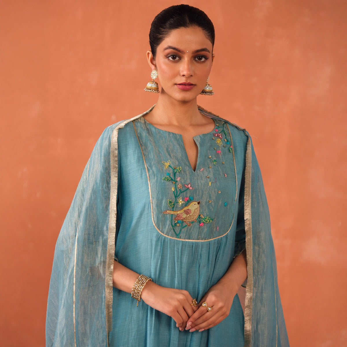 Varuna Chanderi Kurta Set