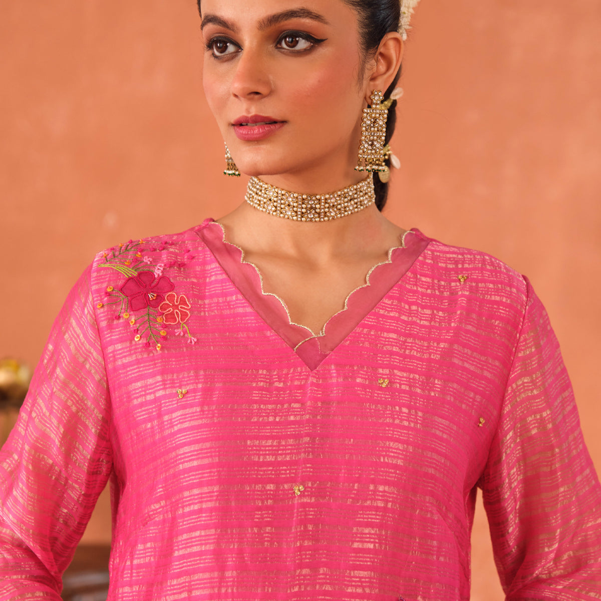 Reva Chanderi Kurta Set
