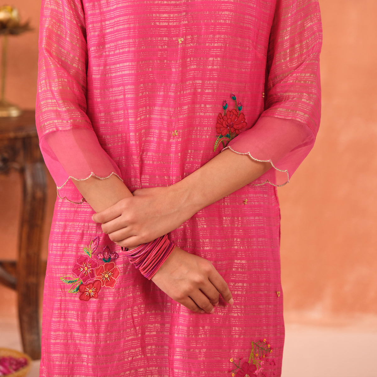 Reva Chanderi Kurta Set