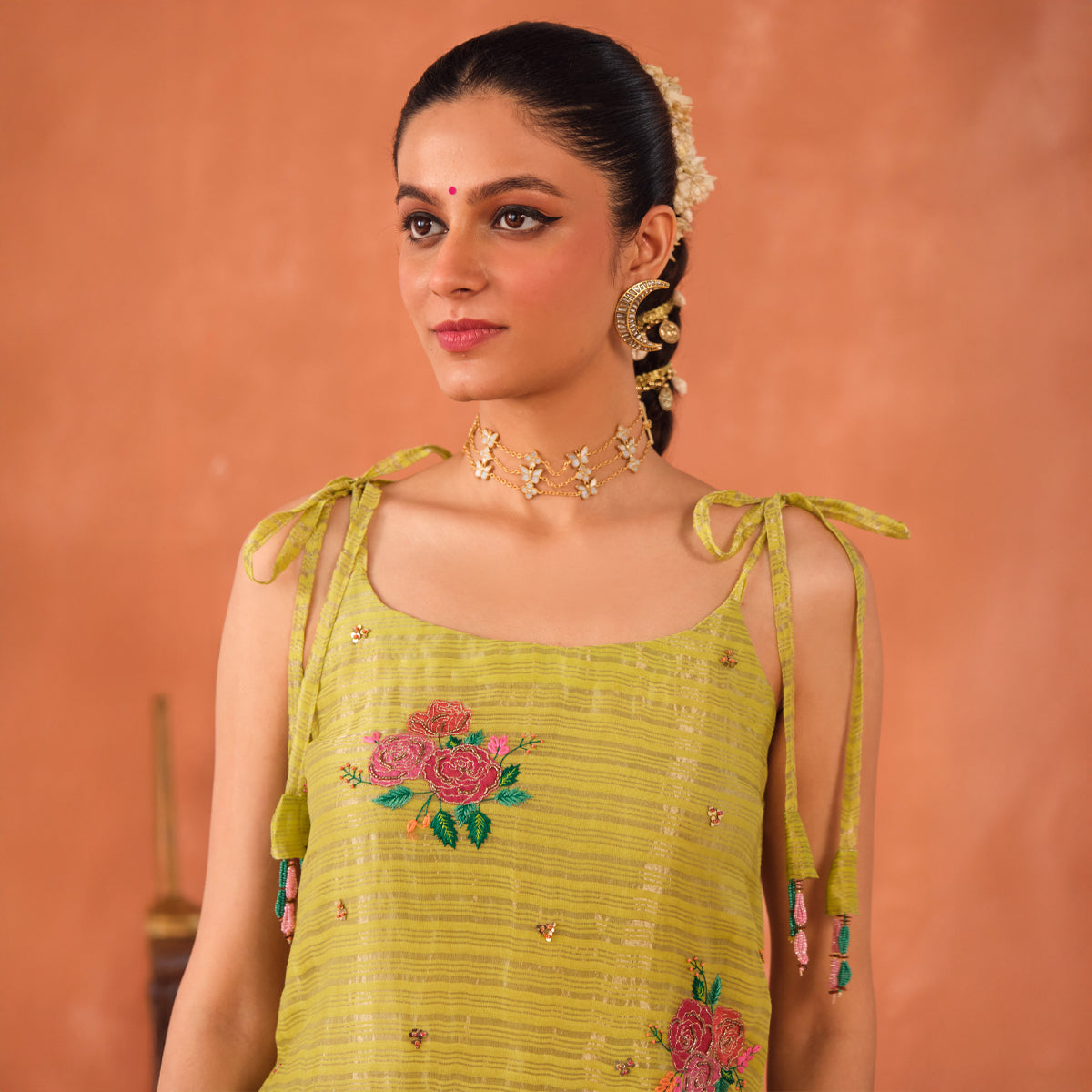 Patra Chanderi Kurta Set