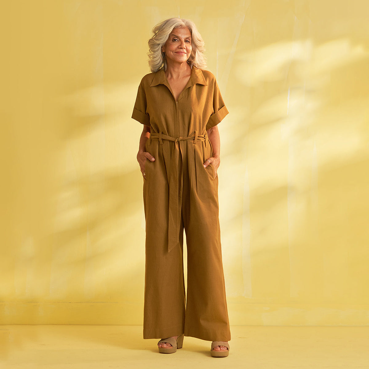 Pure Handwoven Cotton Jumpsuit