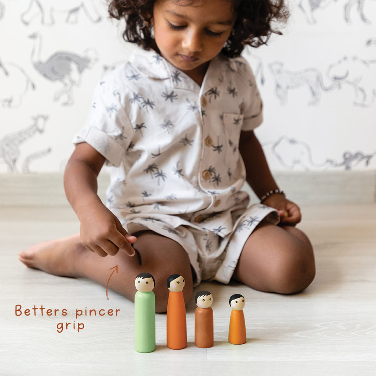 Kutumba Wooden Peg Dolls