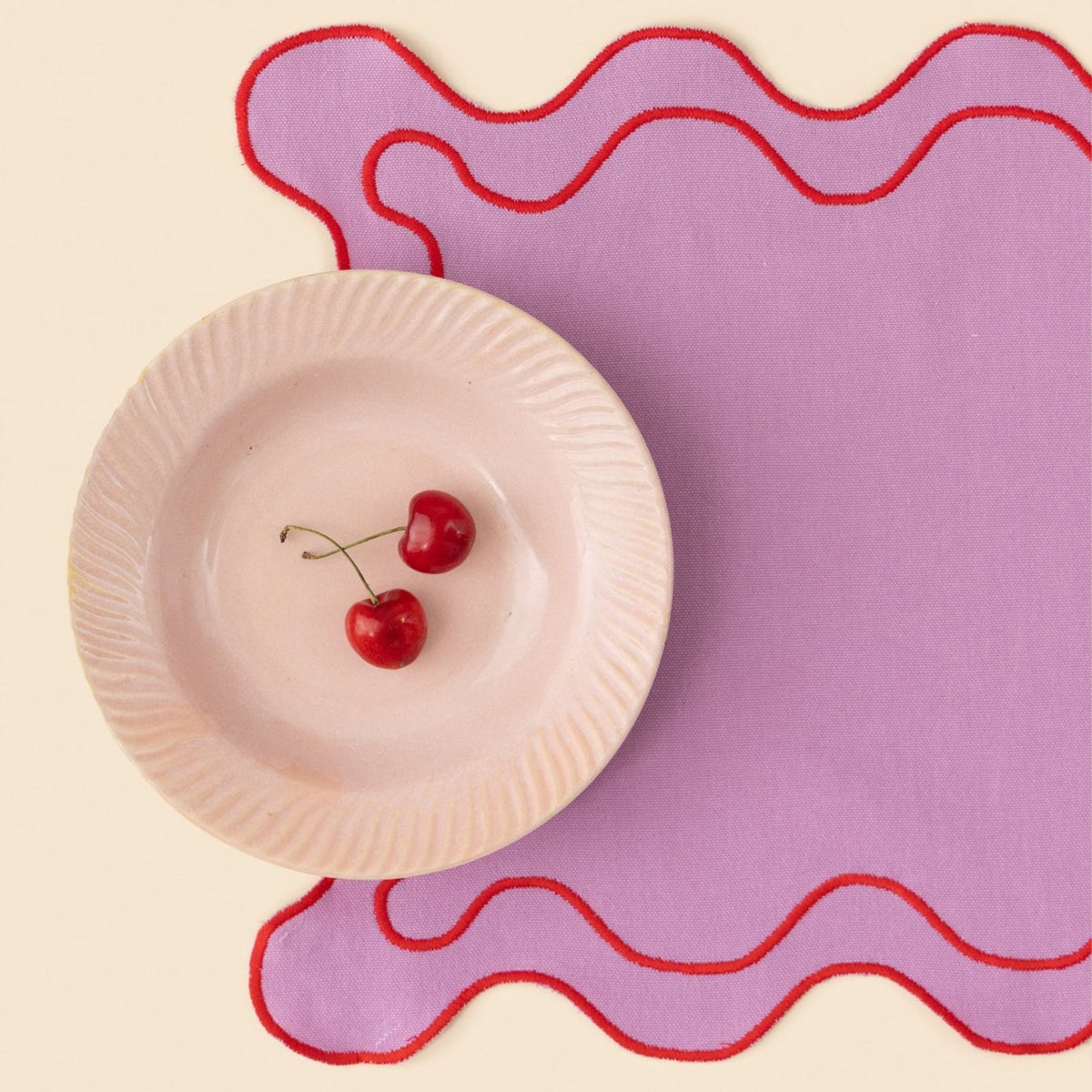 Scalloped Placemats | Lavender