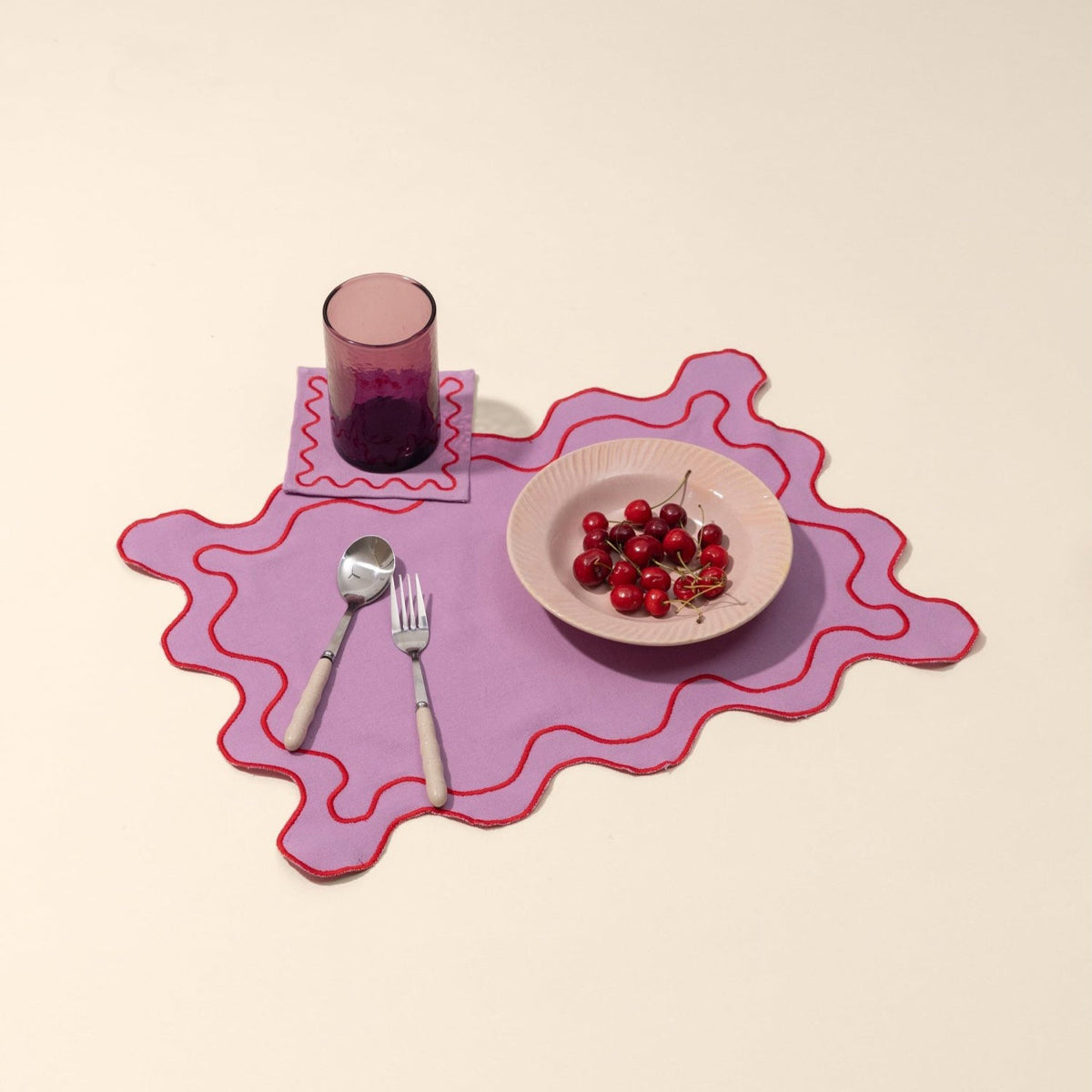 Scalloped Placemats | Lavender