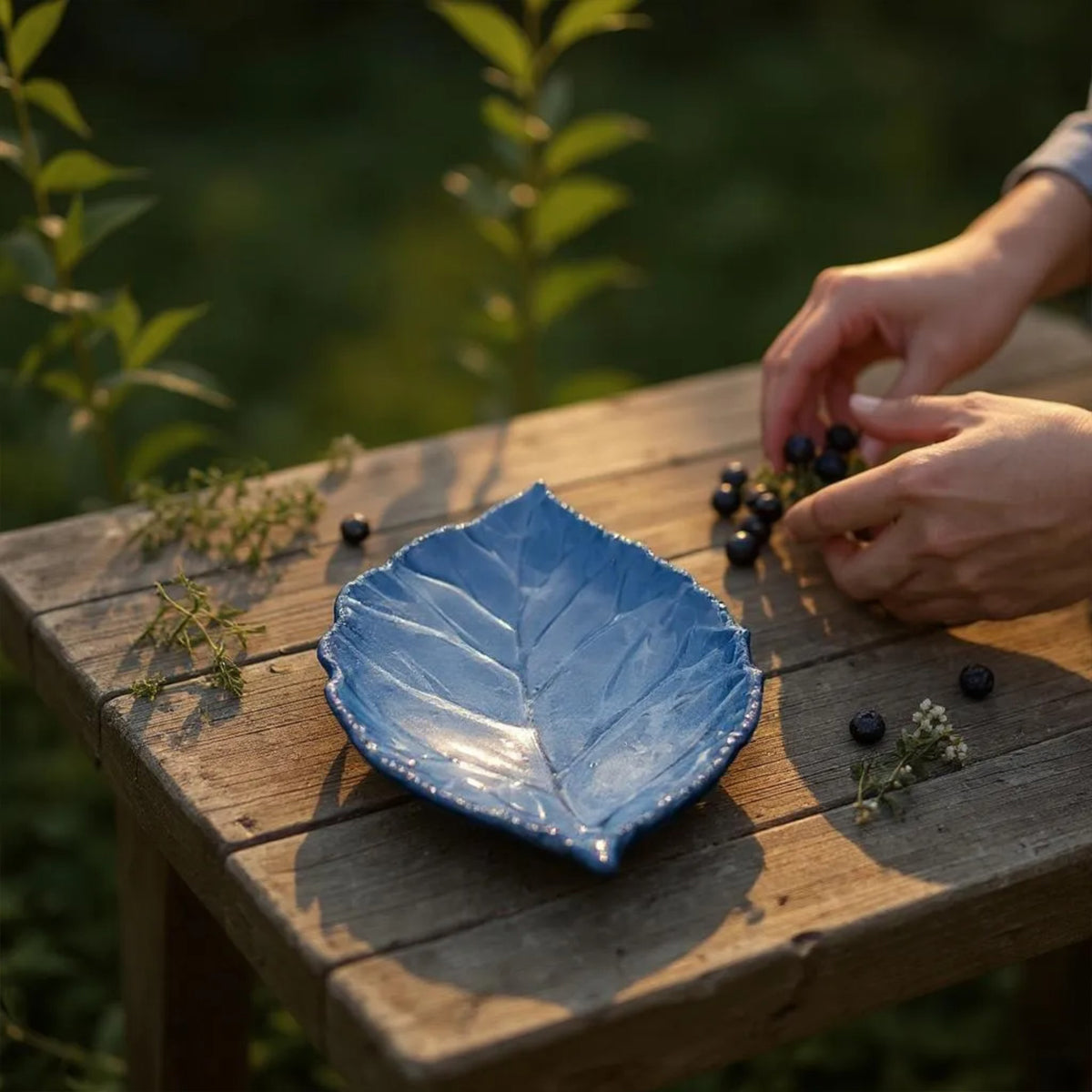 Leaf of Serenity 9 inches Platter