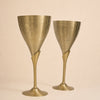 Stem Brass Goblet | Set of 2