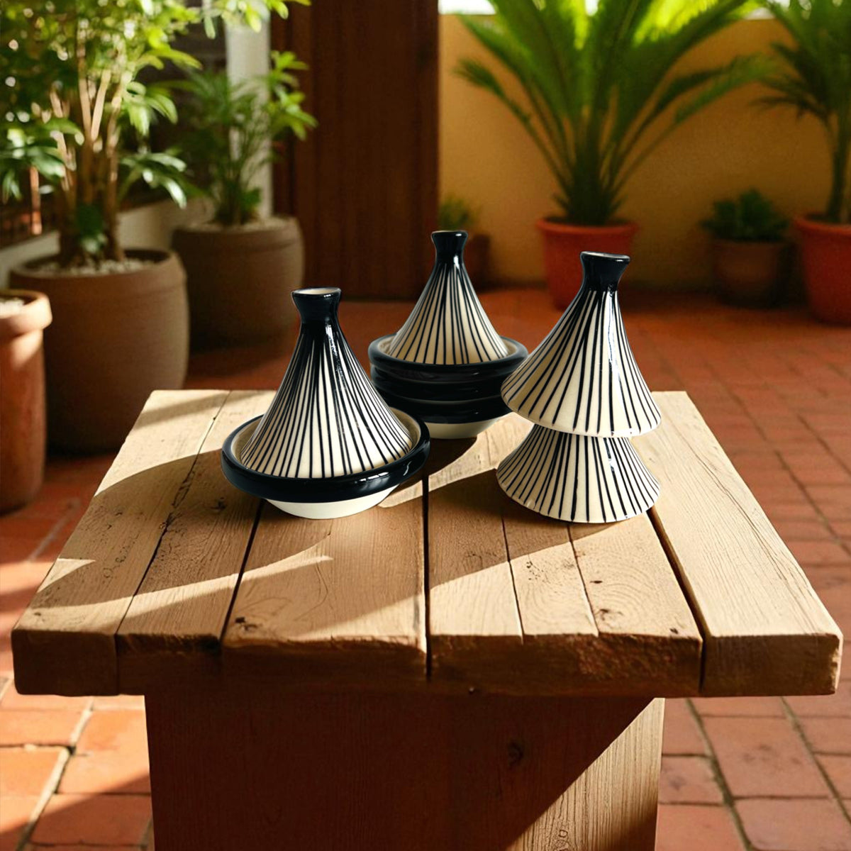 Monochrome Mini Tagine (Set of 4)