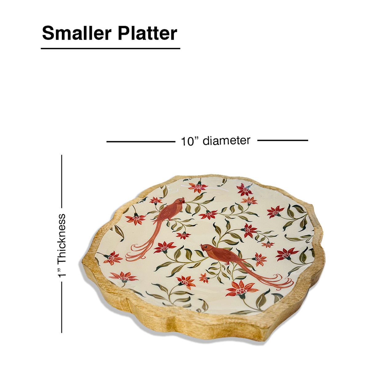 Bird Jaal Platter Plate