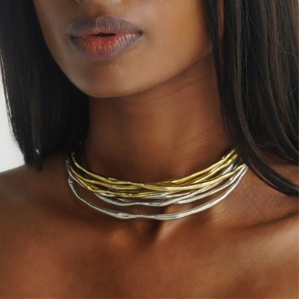 Humming Necklace - Brass