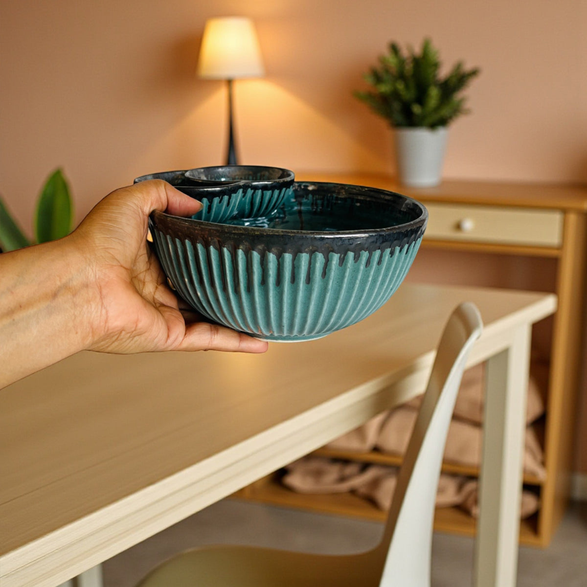Ocean Ridge Chip and Double Dip Bowl