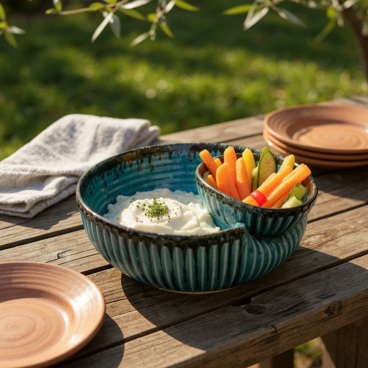 Ocean Ridge Chip and Dip Bowl