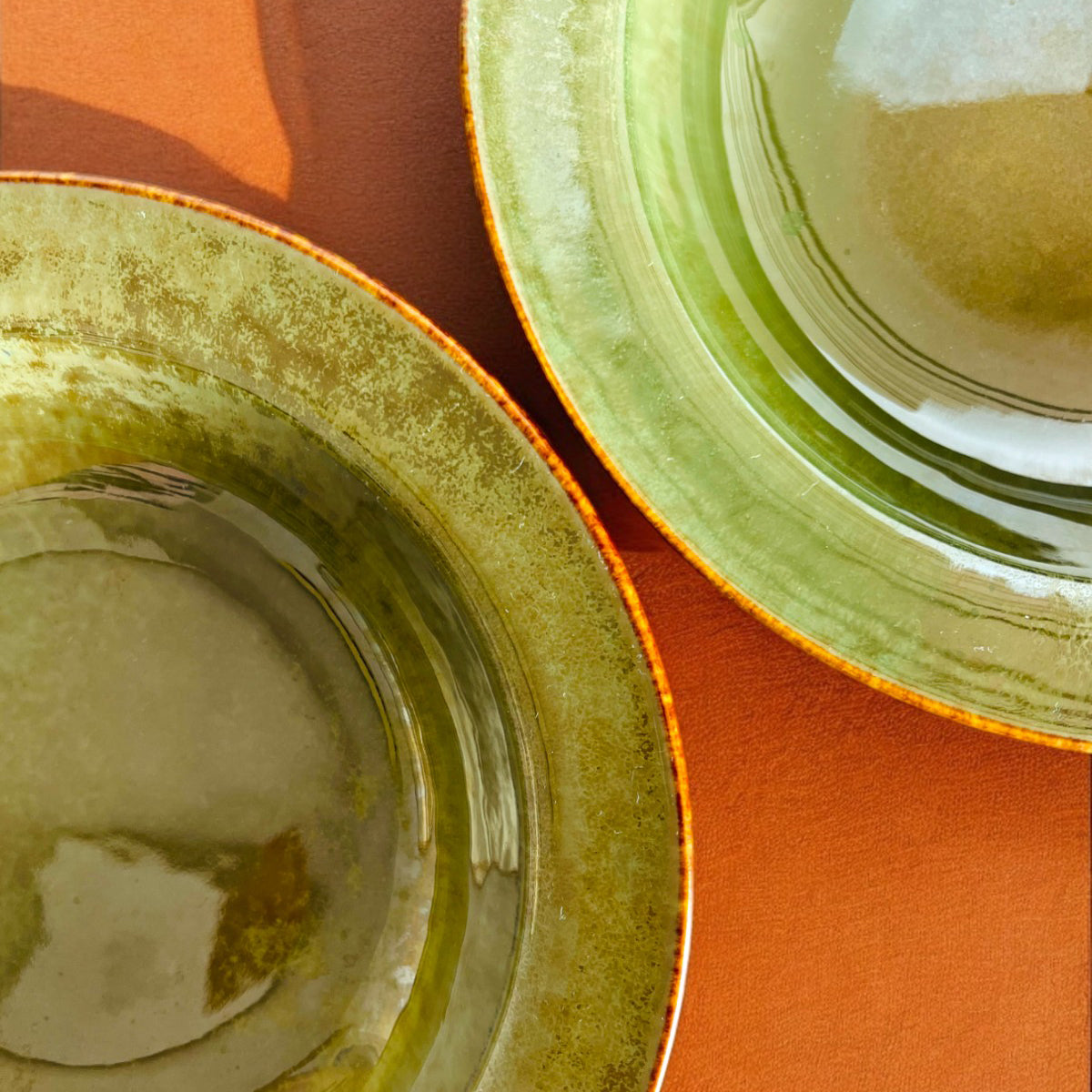 Olive Breeze Noodle Plate (Set of 2)