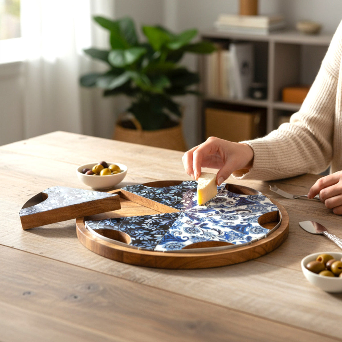 Indigo Petal - Pizza Slice Platter