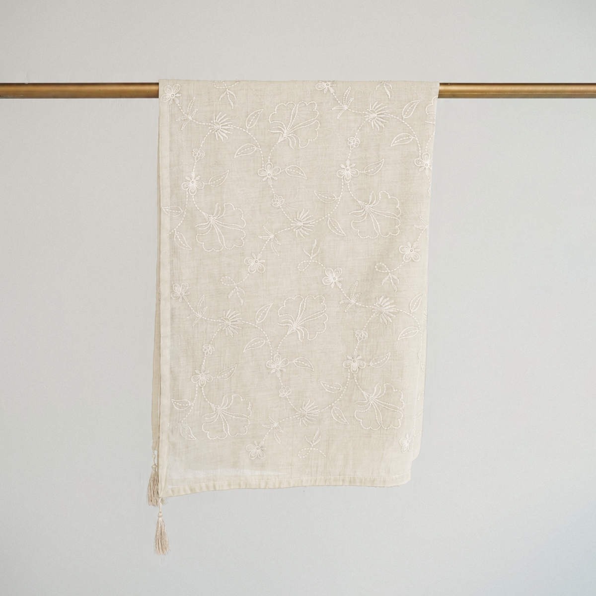 Wildflower Dupatta - Ivory